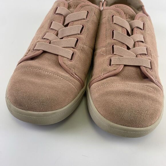 Vionic Jean Suede Sneaker Slip On Pink Comfort Leather No Lace Up Womens 8.5 - Picture 5 of 13